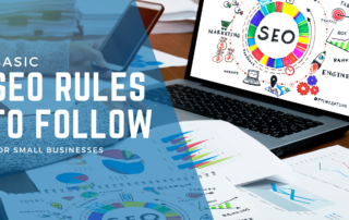 SEO RULES TO FOLLOW with graphic related to SEO