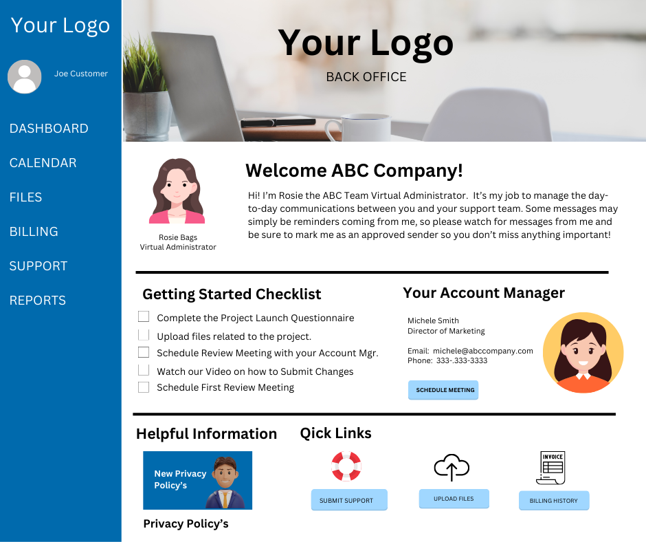 Custom Client Portal Sample